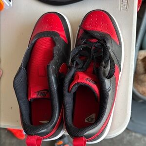 Nike Red and Black Athletic Sneakers